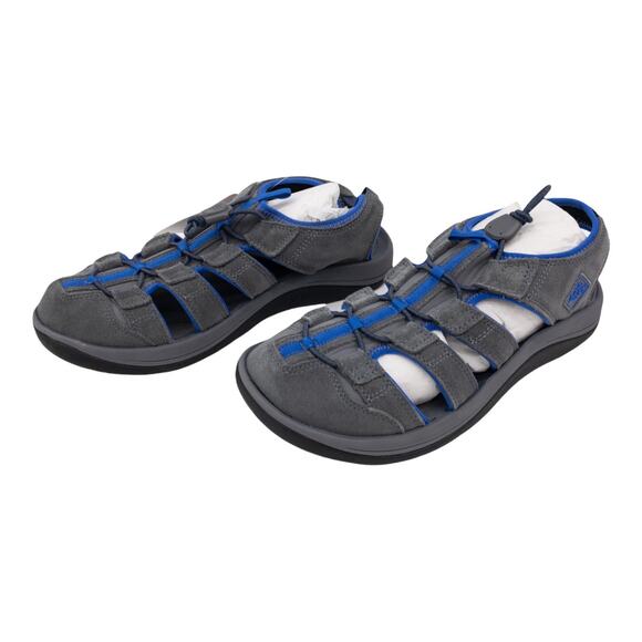 The Original Muck Boot Men's Gray Wanderer Leather Bungee Closure Sandals 12 - Picture 3 of 8
